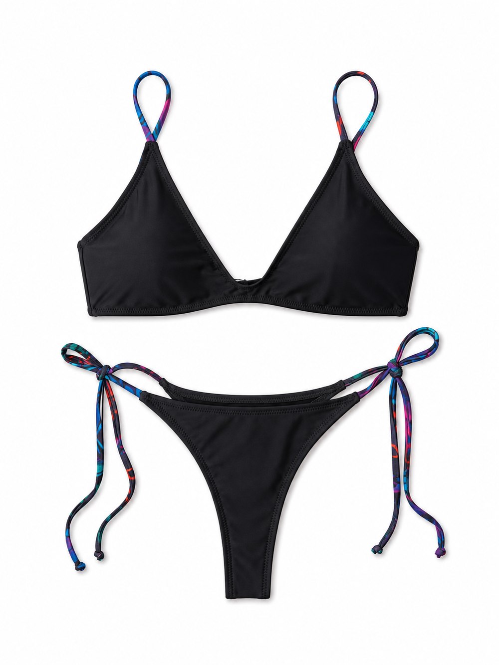 Lime - Black&Morpho Bikini Set
